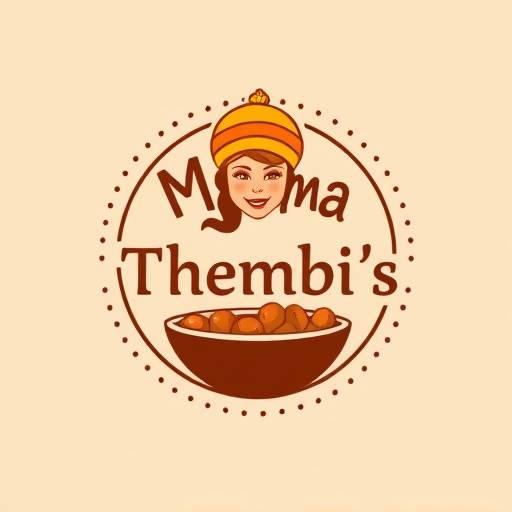 Logo of 'Mama Thembi's Kitchen', a traditional South African restaurant